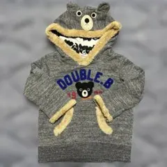 DOUBLE.B クマフード トレーナー