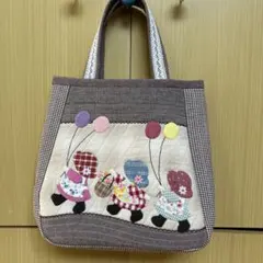 ハンドメイドパッチワークバッグ　スーちゃん
