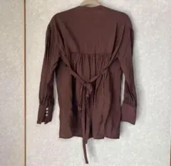 試着のみ　神戸レタス　いーちゃんコラボ　シャツ　ブラウン