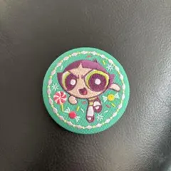 パワーパフガールズ　刺繍缶バッジ　バターカップ