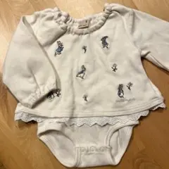 petit main ピーターラビット刺繍ロンパース 80