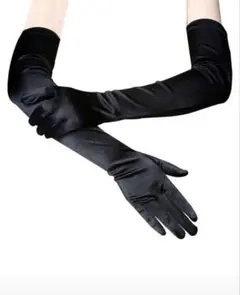 ロンググローブ手袋 サテン　ウェデイング　結婚式 花嫁　オペラコスプレ