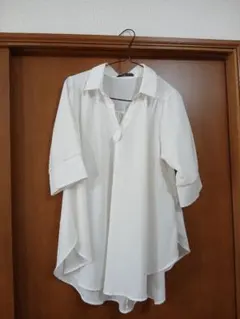 FASHION MESSAGE 半袖シャツ ホワイト