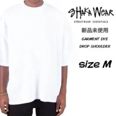 新品 シャカウェア ガーメントダイ ドロップショルダー Tシャツ ホワイト M
