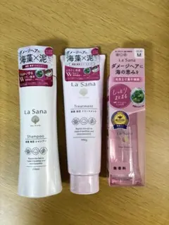 La Sana 海藻 海泥 シャンプー トリートメント ヘアエッセンス セット