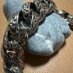 S*0様 新品 シルバー ブレスレット メンズ アメカジ レトロ