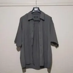 HARE ¥5,940 マルチマテリアル メランジ シャツ SS グレーのサムネイル