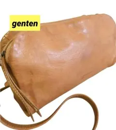 希少 ゲンテン/genten 本革 レザー 3wayショルダーバッグヒップバッグ