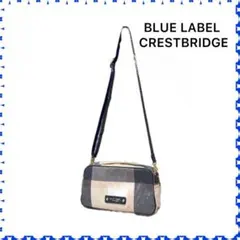 CRESTBRIGE BLUE LABEL クレストブリッジ ブルーレーベル/ショルダーバッグ/Aランク/51【中古】 パーシャルクレストブリッジチェックマルチショルダー（バッグ）｜BLUE
