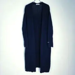 ⭐️良好⭐️ミルクフェド カーディガン ロング丈 ニット シンプル 無地 ロゴ