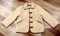 NINE BOUTIQUE ボアレザーコート S 韓国風 フェイクレザー