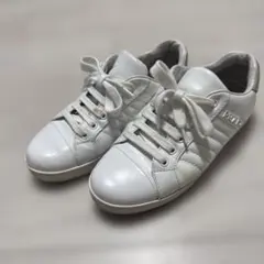 PRADA ホワイトレザースニーカーのサムネイル