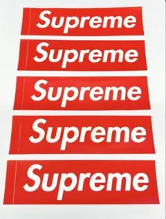 Supreme ボックスロゴステッカー 5枚セット
