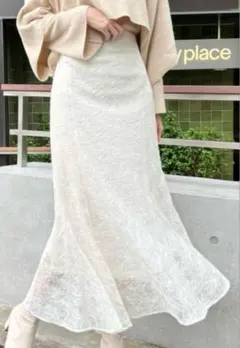 アイボリー レーススカート MAJESTIC LEGON