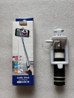 【未使用】セリア　iPhone用 自撮り棒　イヤホンジャック