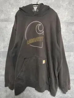 Carhartt ブラック パーカー フード付き