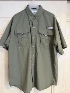 Columbia PFG BAHAMAバハマ 半袖フィッシングシャツ M カーキのサムネイル