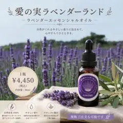 100%天然ラベンダーエッセンシャルオイル 30ml 無農薬栽培　癒される香りのサムネイル