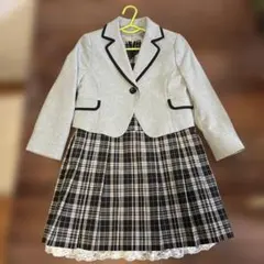 女の子 フォーマルスーツ 120cm 入学式 ジャケット スカート セット