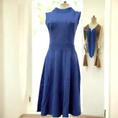 【美品】Loulou Willoughby ニットワンピース ネイビー日本製