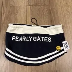 PEARLY GATES ネックウォーマー ホワイト、ネイビーのサムネイル