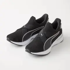 PUMA ソフトライド イーズイン スリッポンスニーカー ブラック 23.5cm