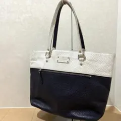 kate spade ケイトスペード トートバッグ A4バイカラー ネイビー