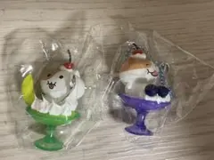 もちにゃみ　すいーつフィギュアマスコット　ブルーベリーにゃみ　メロンにゃみ