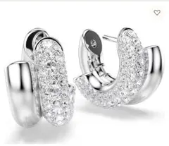 【極美品】スワロフスキー　SWAROVSKI　ピアスDextera　フープピアス