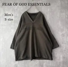 エッセンシャルズ フットボール Tシャツ スウェット地 チャコール S メンズ