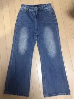 ワイドデニム デニムパンツ ハイウエスト Mサイズ 匿名配送のサムネイル