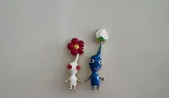 任天堂　ピンバッジ　白ピクミン　青ピクミンのサムネイル