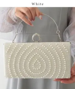 レースレディース パール バッグ 結婚式 パーティー ビジュー クラッチバッグ