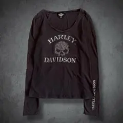 Harley-Davidson 00s スカル 長袖 y2k 平成 グランジ