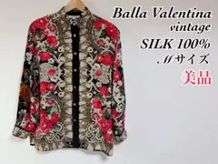 ❤︎ Balla Valentina 80sヴィンテージ シルク花柄シャツ レトロのサムネイル