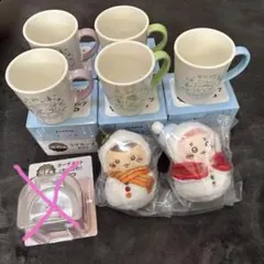 ちいかわ・エニマイくじ・マグカップ５個＋マスコット２個