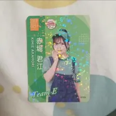 赤堀君江 SKE48 ×アオキーズピザ コラボ 限定 ビジュアルカード チームE