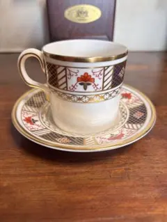 オールドノリタケ フラワーハンドル デミタスC&S 金彩 ※クラックあり