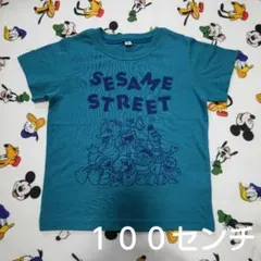 セサミストリート　Ｔシャツ　キッズ　トップス　半袖　ブルー　１００センチのサムネイル