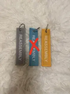 REASSEMBLY フライトタグ　キーホルダー 2個セット