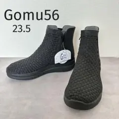 新品❗️ゴムゴム Gomu56 ショートブーツ 厚底 軽量 ブラック 23.5のサムネイル
