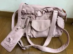 axes femme 2way フリル ショルダーバッグ ピンク バラのサムネイル
