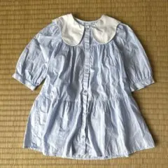 ZARA KIDS ストライプシャツワンピース　116cm 5-6歳
