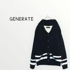 【GENERATE 】ニットジャケット　カーディガン　裏ボア　防寒　羽織り