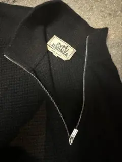 HERMES エルメス カシミヤ ジップ ニット プルオーバー