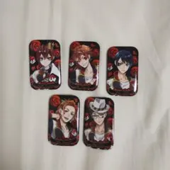 ツイステッドワンダーランド スクエア缶バッジセット(ハーツラビュル)