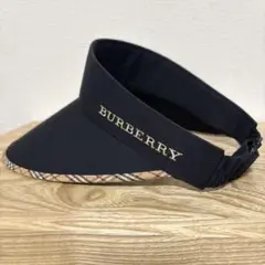 ⭐︎即日発送⭐︎BURBERRY GOLF サンバイザー ブラック ノバチェック