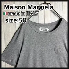 4009【希少モデル・美品】イタリア製 メゾンマルジェラ エンボスロゴ Tシャツのサムネイル