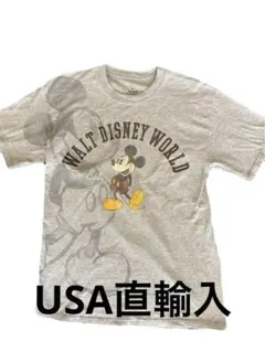USA古着　ディズニーランド　ミッキーマウスTシャツ　HANESボディ　M