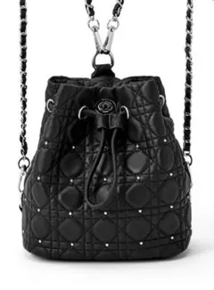 GRL 2Wayキルティングスタッズリュック[dd455]